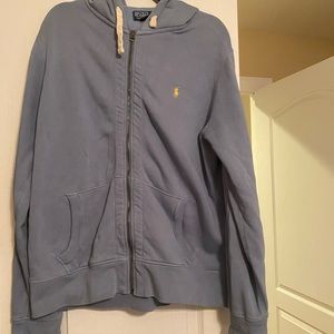 Men’s Blue XL Polo Ralph Lauren jacket with zipper and hood